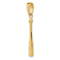 14k 3-D Baseball Bat Pendant-C3764