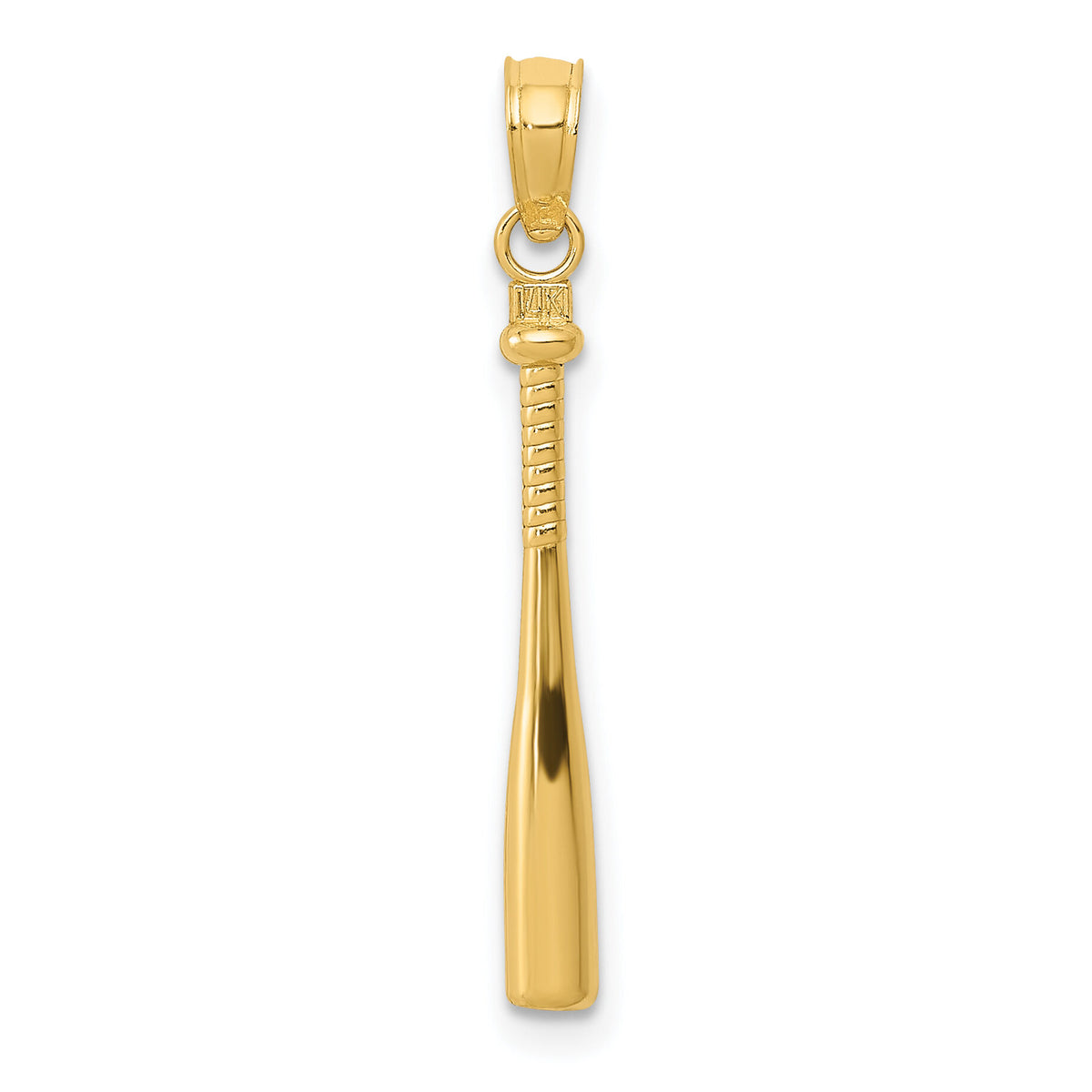 14k 3-D Baseball Bat Pendant-C3764