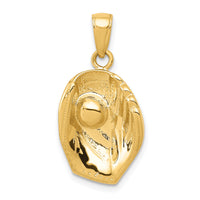 14K Baseball Glove And Ball Pendant-C3766