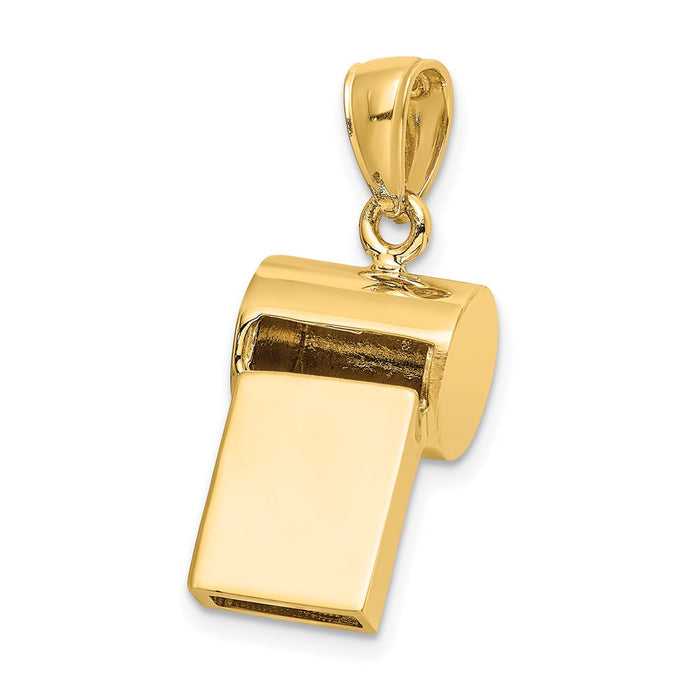 14k 3-D Whistle Charm-C3771