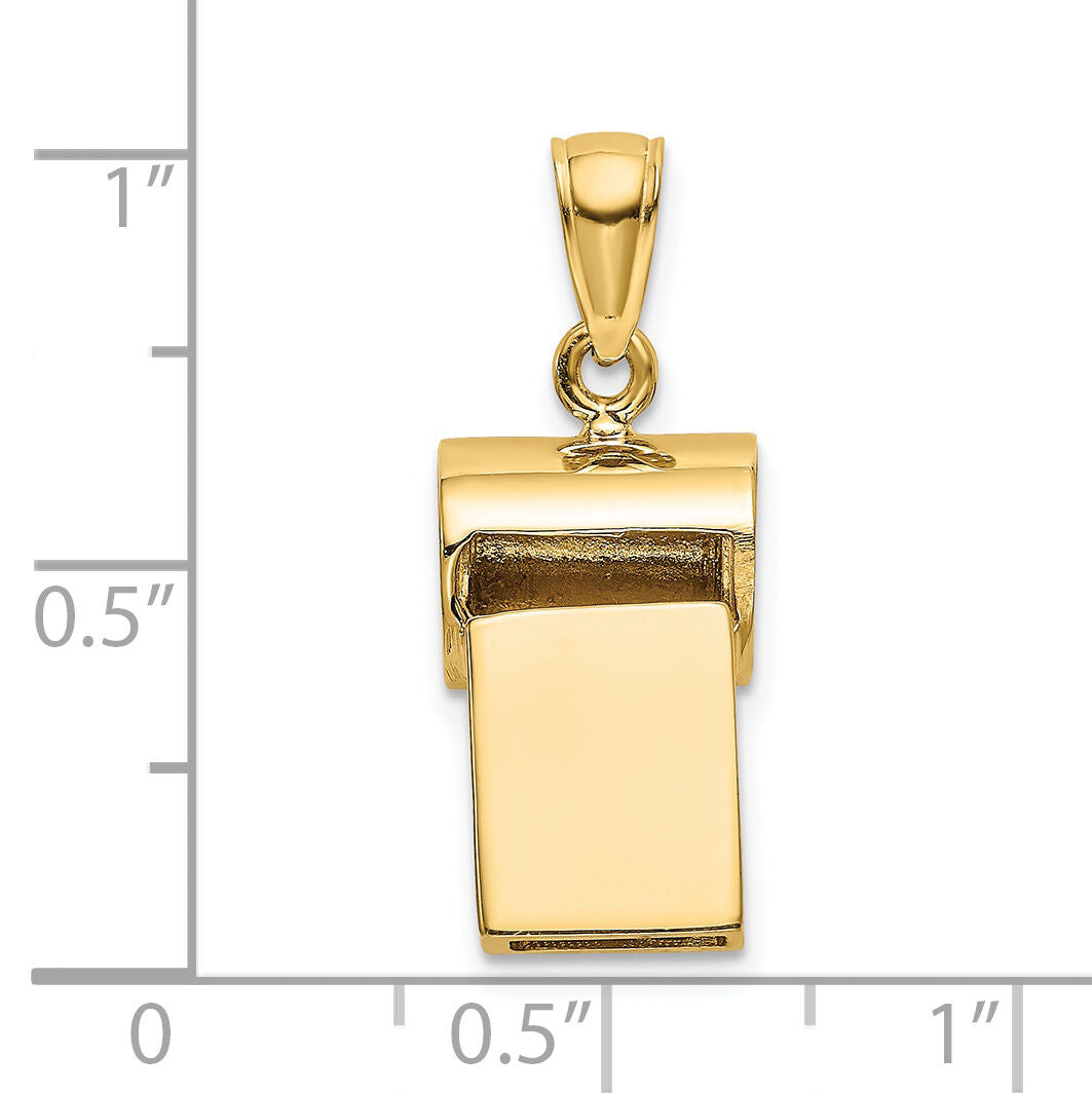 14k 3-D Whistle Charm-C3771