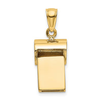 14k 3-D Whistle Charm-C3771