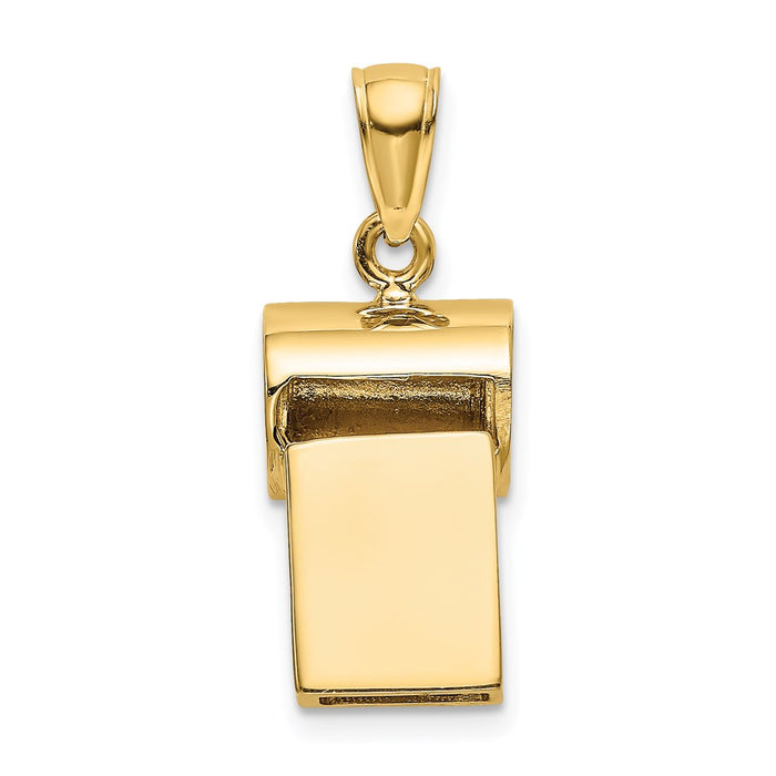 14k 3-D Whistle Charm-C3771