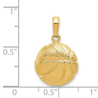 14k Basketball Pendant-C3773