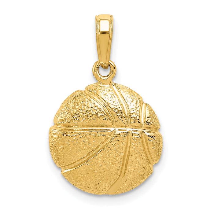 14k Basketball Pendant-C3773