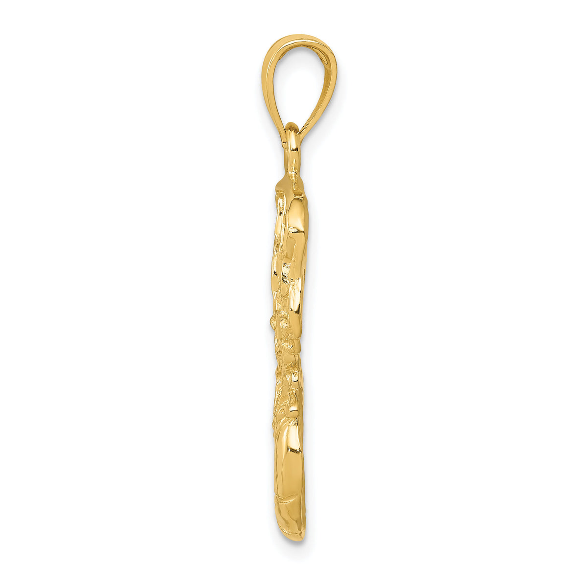 14k Swoosh Basketball and Net Pendant-C3781