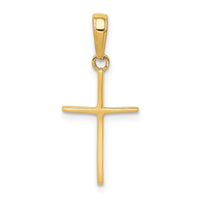 14k Polished Cross Pendant-C3782