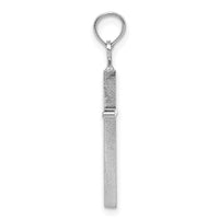 14K White Gold Polished Cross Pendant-C3783W