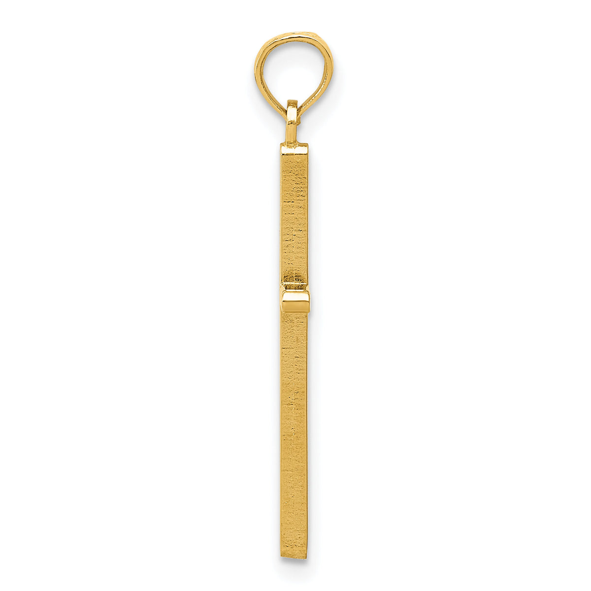 14k Polished Cross Pendant-C3784