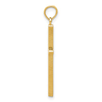 14k Polished Cross Pendant-C3784