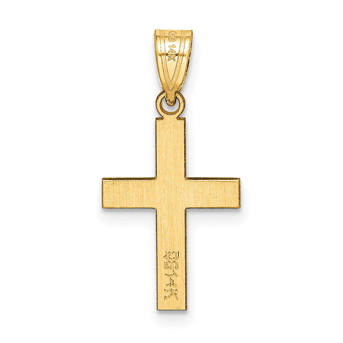 14k Polished Cross Charm-C3787