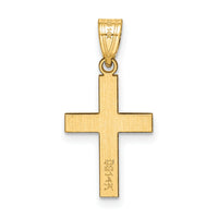 14k Polished Cross Charm-C3787