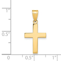 14k Polished Cross Charm-C3787