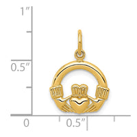 14k Claddagh Charm-C379