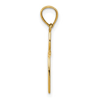 14k Passion Cross Charm-C3804