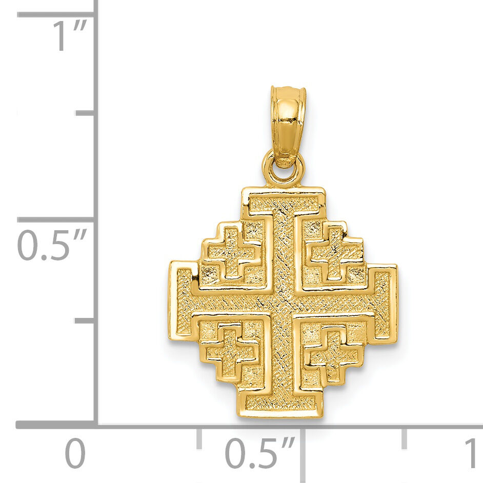 14k Jerusalem Cross Pendant-C3832