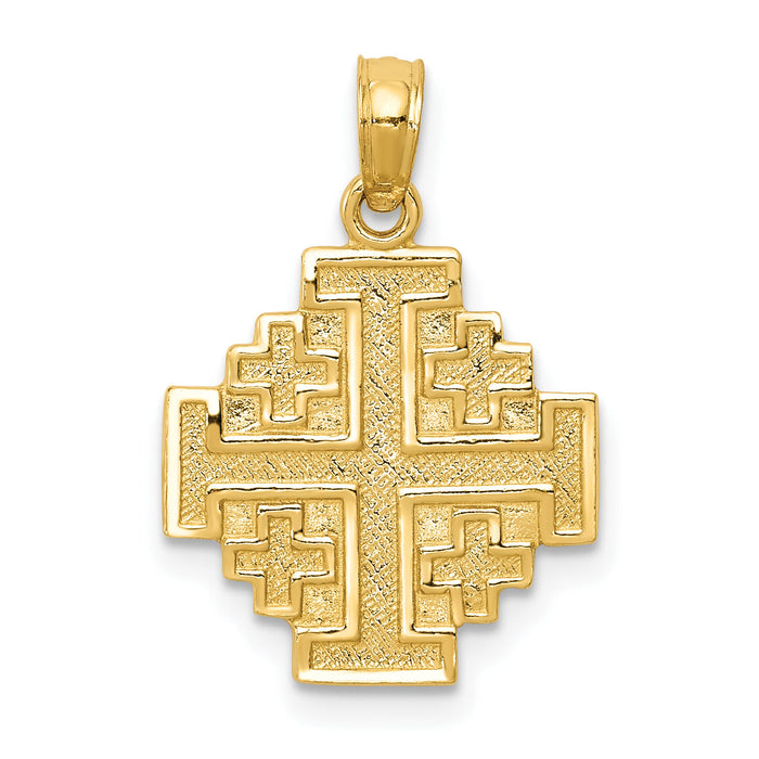 14k Jerusalem Cross Pendant-C3832