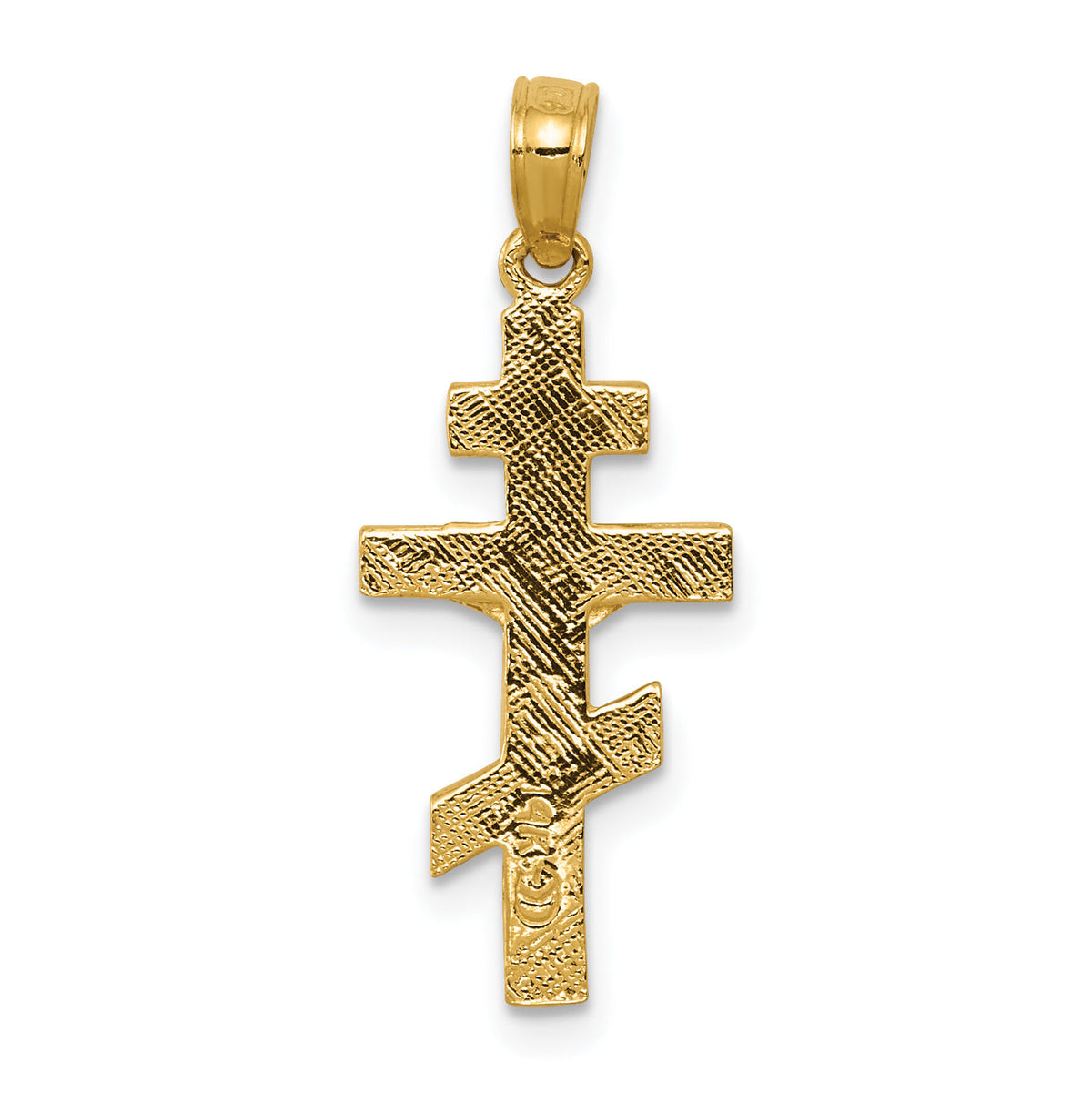 14k Eastern Orthodox Crucifix Charm-C3834