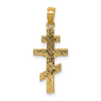 14k Eastern Orthodox Crucifix Charm-C3834