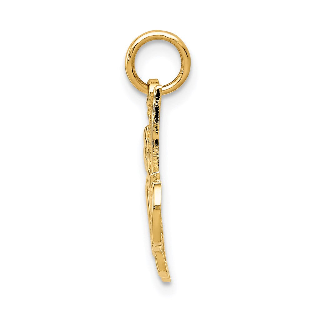 14k #1 DAUGHTER Charm-C385