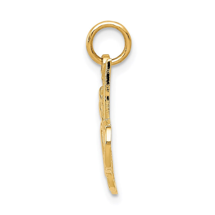 14k #1 DAUGHTER Charm-C385