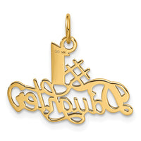 14k #1 DAUGHTER Charm-C385