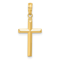 14k Reversible Latin Cross Pendant-C3865