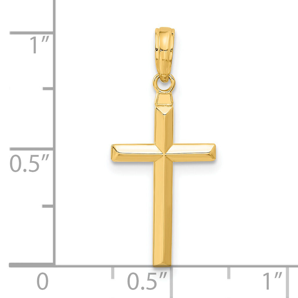 14k Reversible Latin Cross Pendant-C3865