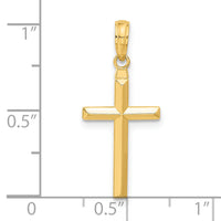14k Reversible Latin Cross Pendant-C3865