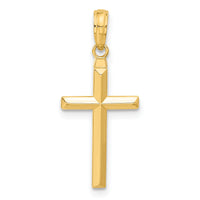 14k Reversible Latin Cross Pendant-C3865