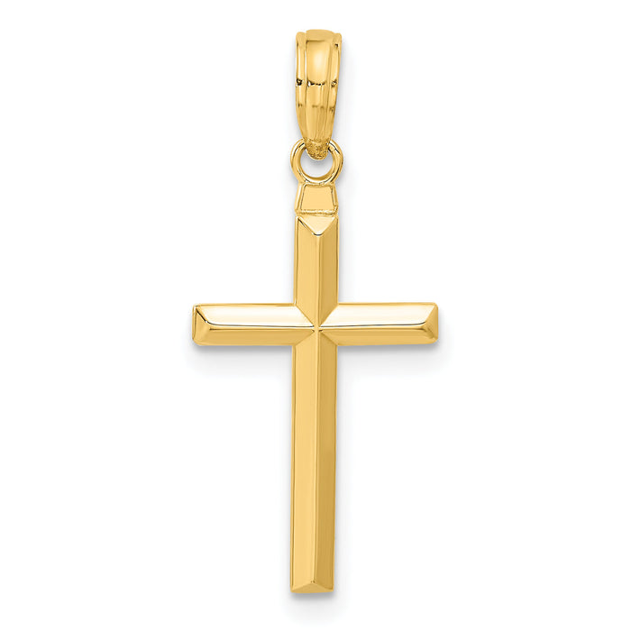 14k Reversible Latin Cross Pendant-C3865