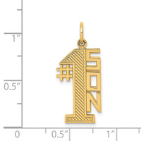 14k #1 SON Charm-C389