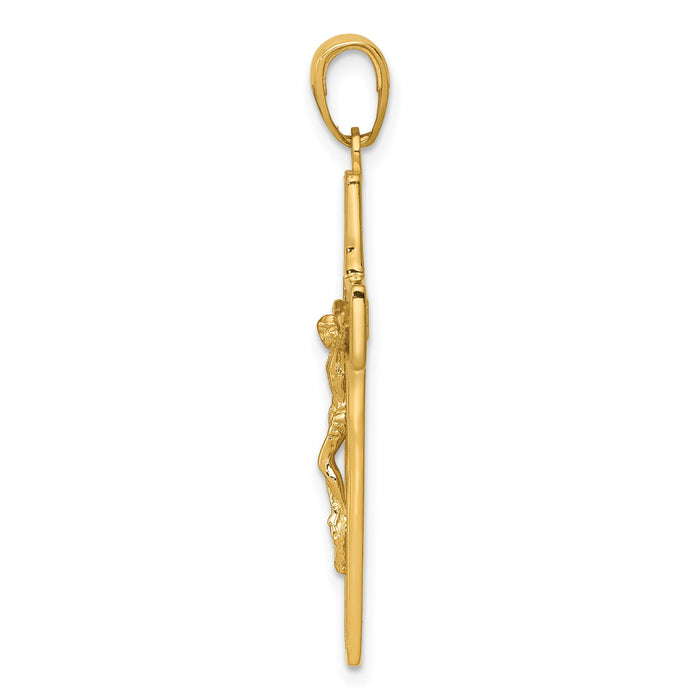 14k Crucifix Pendant-C3897