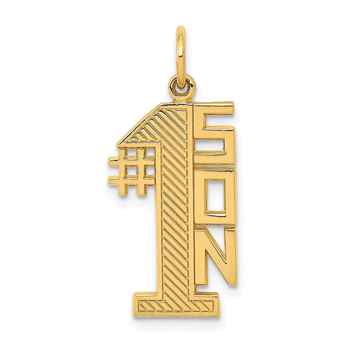 14k #1 SON Charm-C389