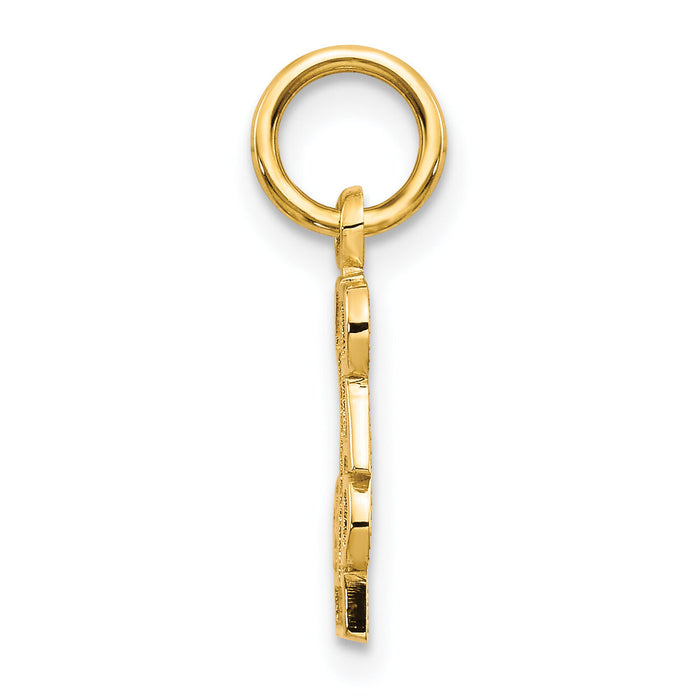 14k #1 DAD Charm-C391