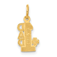 14k #1 DAD Charm-C391