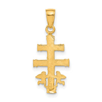 14k Cara Vaca Crucifix Pendant-C3914