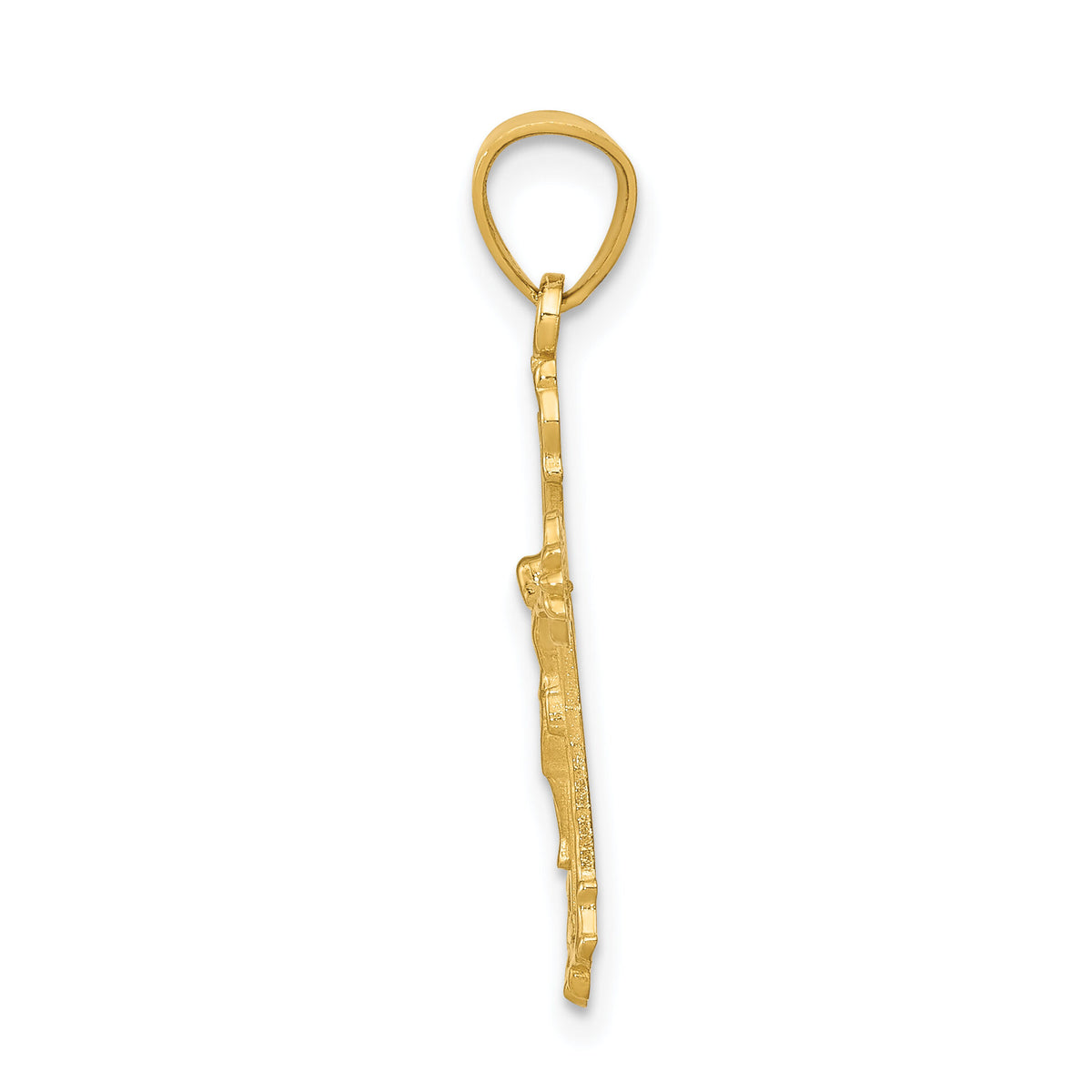 14k Small Crucifix Charm-C3919