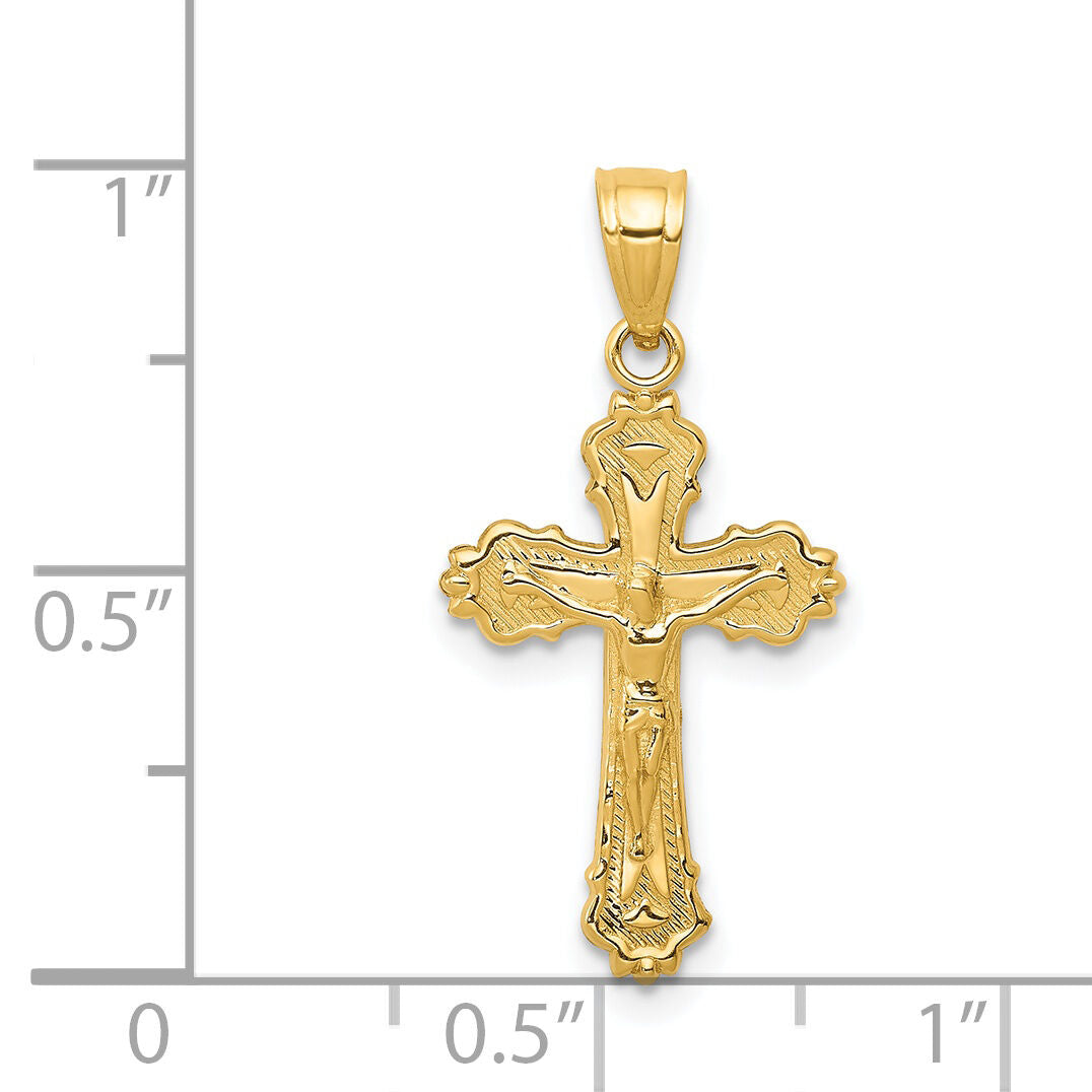 14k Small Crucifix Charm-C3919