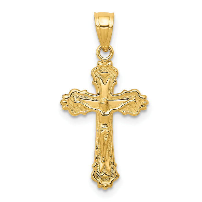 14k Small Crucifix Charm-C3919