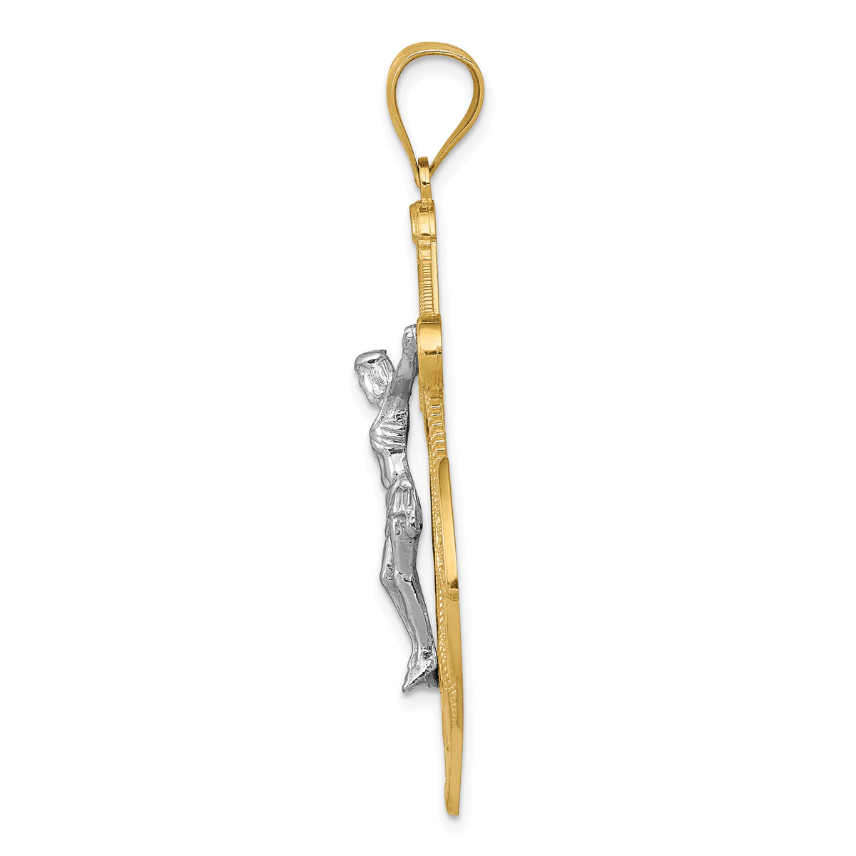 14k Two-tone Mariner's Crucifix Pendant-C3929