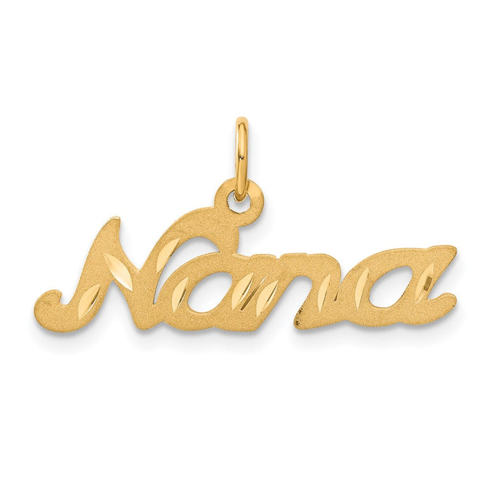 14k Satin NANA Charm-C394