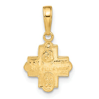 14k Miniature Four Way Medal Pendant-C3963