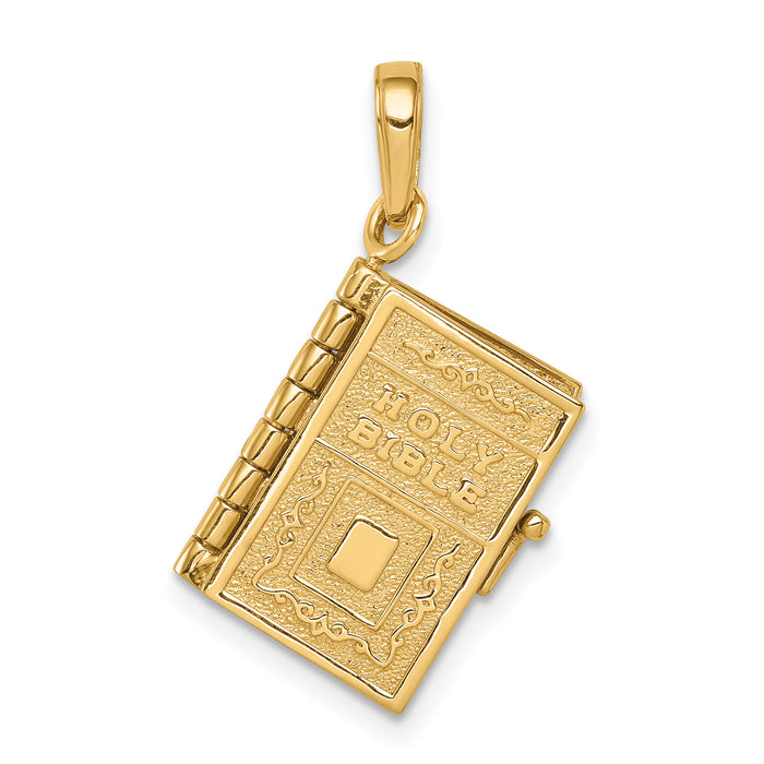 14K  3D Lord's Prayer Bible Pendant-C3964