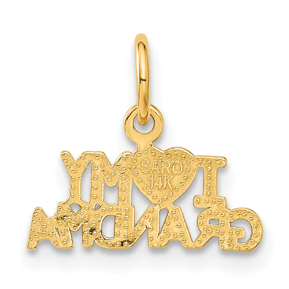 14k I HEART MY GRANDMA Charm-C397