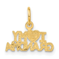14k I HEART MY GRANDMA Charm-C397