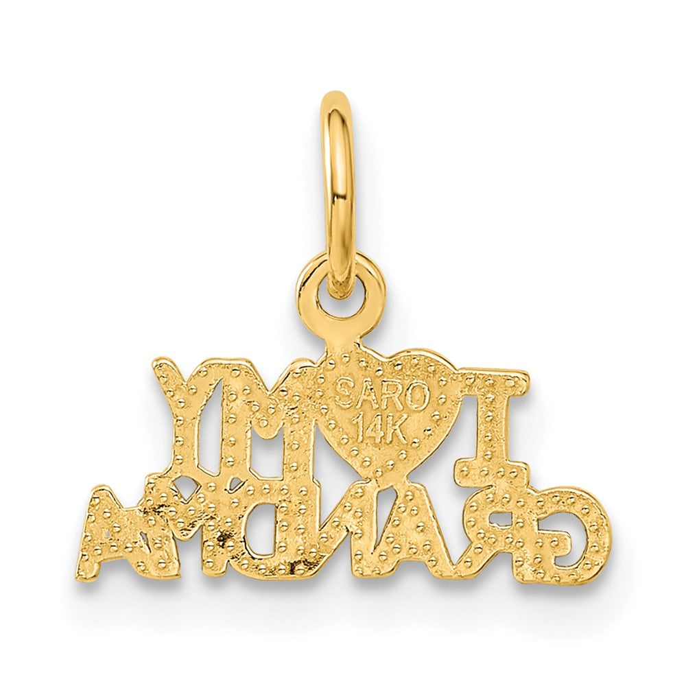 14k I HEART MY GRANDMA Charm-C397