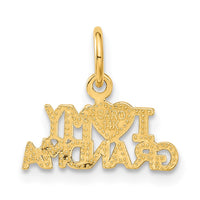 14k I HEART MY GRANDMA Charm-C397