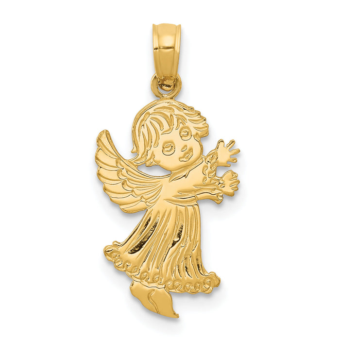 14k Angel Pendant-C3971