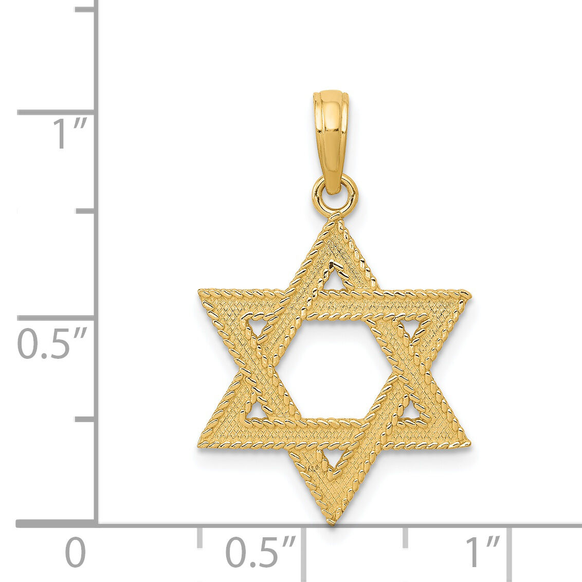 14k Star of David Pendant-C3988